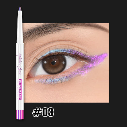 CHARMACY Multichrome Eyeliner Gel Pencil Vegan Smooth Waterproof Eye Liner Long Lasting Cruelty-free Chameleon Eye Makeup