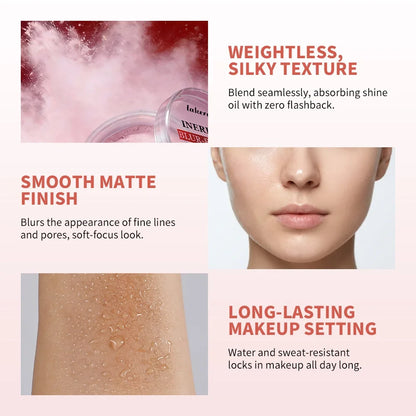 Professional Loose Powder Oil Control Anti-Sweat Waterproof Matte Base Makeup Long-lasting Face Setting Powder Beauty Makeup