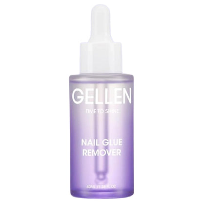 GELLEN 40ml Nail Glue Remover Gentle Formula for Press on Nails UV Gel Fake Tips Removal Non Acetone Odorless Nail Care Supplies