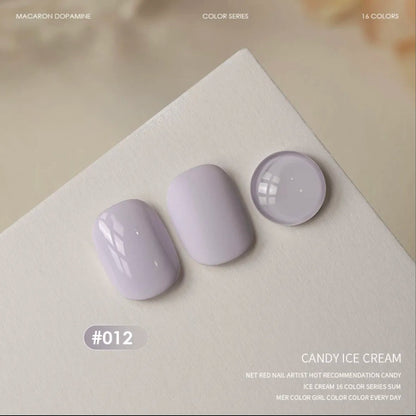 MIANEL 12ML 1-6PCS 2026 New Release Jelly Dopamine Candy Gel Nail Polish - Multi-Color Nude Sheer Finish Bestseller