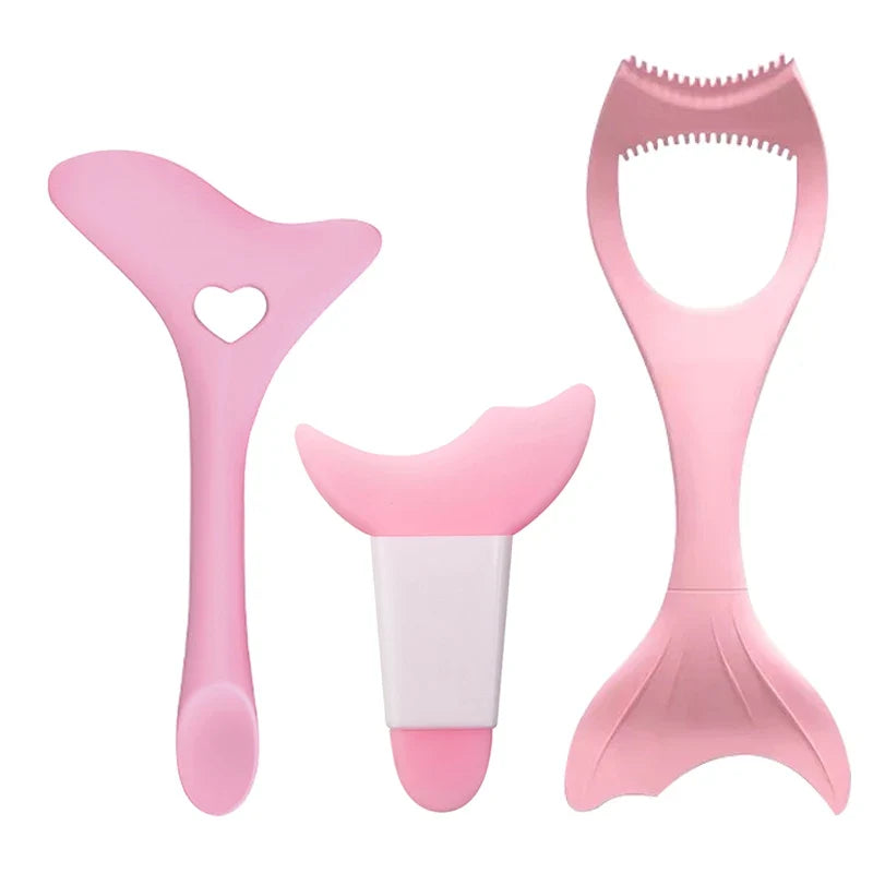 Multifunctional Silicone Eyeliner Stencils Winged Tip Aid Mascara Shield Applicator Set For Eyeliner Mask Applicator Makeup Tool