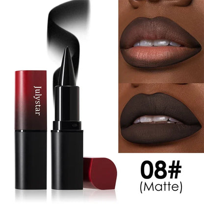 Tapered Nib Lip Liner Pencil Long-Lasting Matte Black Brown Velvet Lipstick Waterproof Natural Slim Lip Liner Makeup Cosmetics