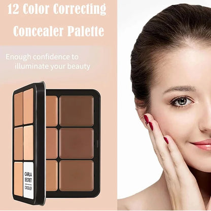 12 Color Concealer and Cream Foundation Matte Palette
