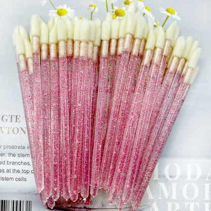 Wholesale 50/1000 PCS Disposable Lip Brush Women Accessories Lipstick Gloss Wands Applicator Perfect Best Make Up Tool Hotting