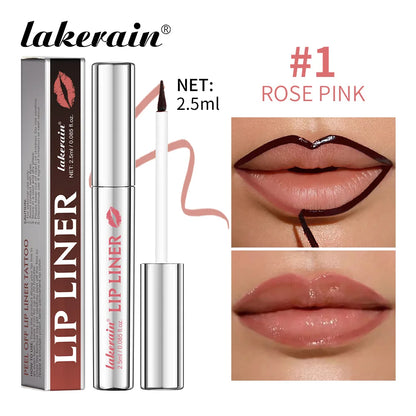 Lip Liner Pencil Peel Off Lip Stain Tattoo Long Wearing Matte Waterproof Smudge Proof Transfer Proof Lip Cosmetic For All Day