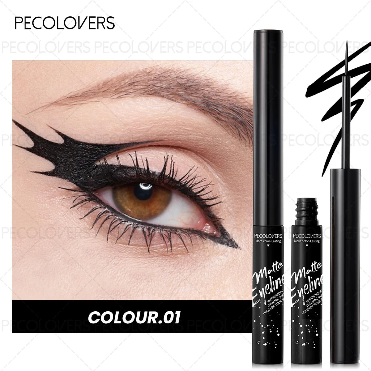 1PC Matte Color Eyeliner Pen Liquid, Durable, Easy to Color, Fast Drying, Smooth, Not Easy to Take Off Makeup
