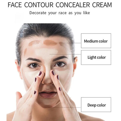 Concealer Cream Oil Control Liquid Foundation Women Face Makeup Korean Cosmetics Long Lasting Contour Gel