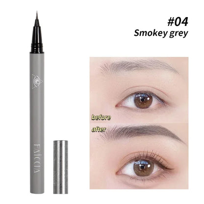 Water Liquid Eyebrow Pencil Waterproof Long Lasting No Blooming Eyeliner Lying Silkworm Ultra Fine Eyebrow Tattoo Pencil Makeup