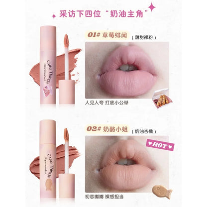 FLORTTE Meria Lipstick Cream Daily Lip Base Mud Glaze Floria Matte Concealer Cover Lip Color Natural