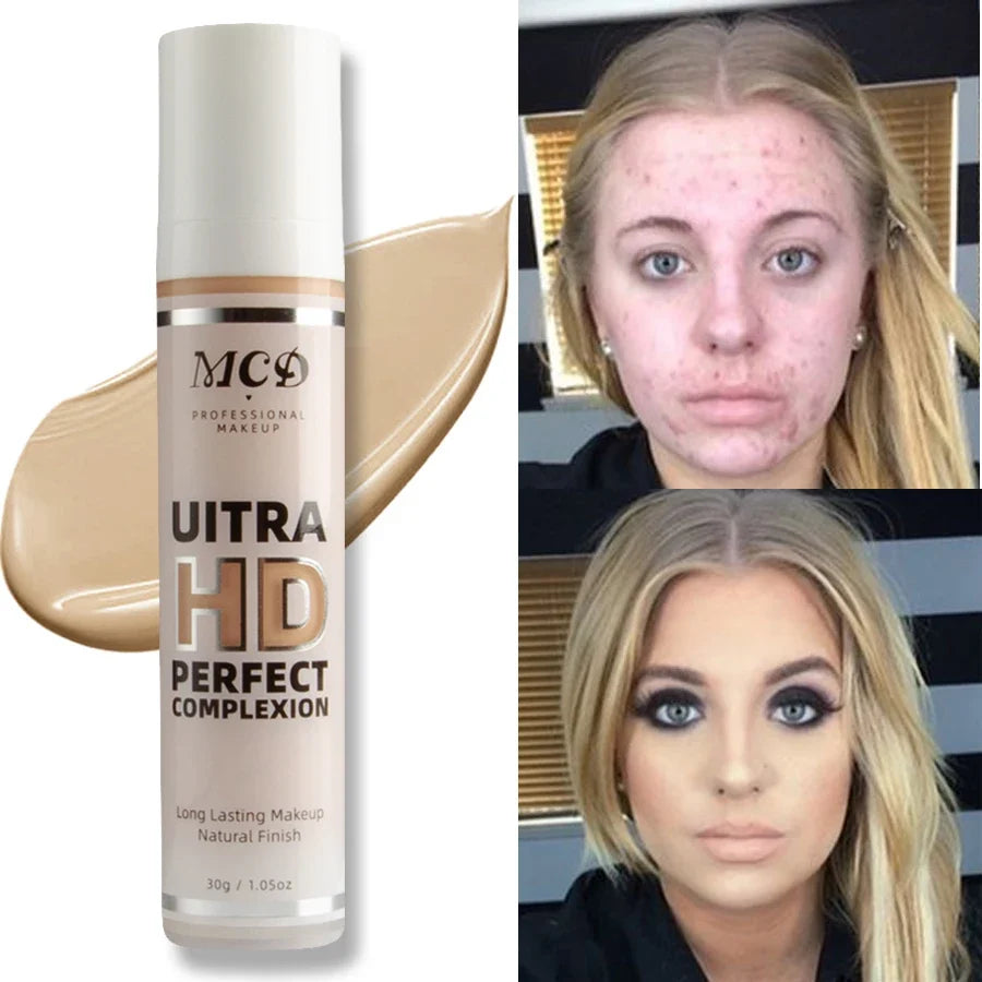9 Shade Full Coverage Concealer Liquid Foundation  makeup high coverage  Base makeup  cushion Foundation cream  Natural Matte
