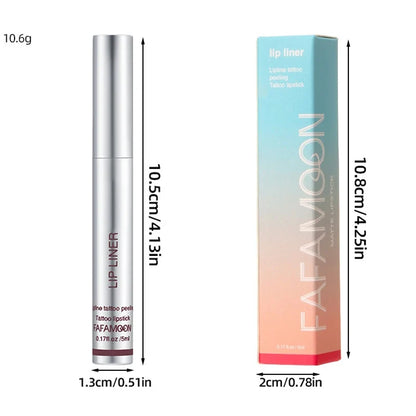 6 Color Waterproof Lip Liner Peel Off Tattoo Lip Gloss Lasting Matte Lip Tint Black Brown Contour Tear-off Makeup Stain Cosmetic