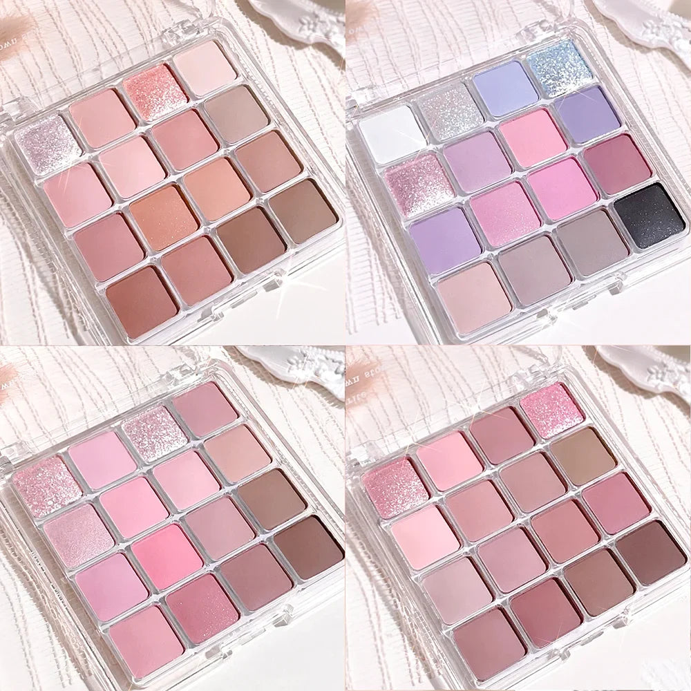 Xiaoyumi 16-Color Sunset Eyeshadow & Highlighter Palette