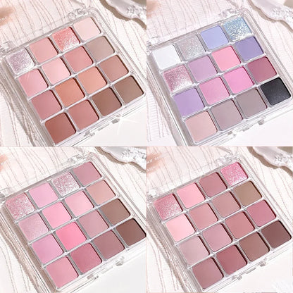 Xiaoyumi 16-Color Sunset Eyeshadow & Highlighter Palette