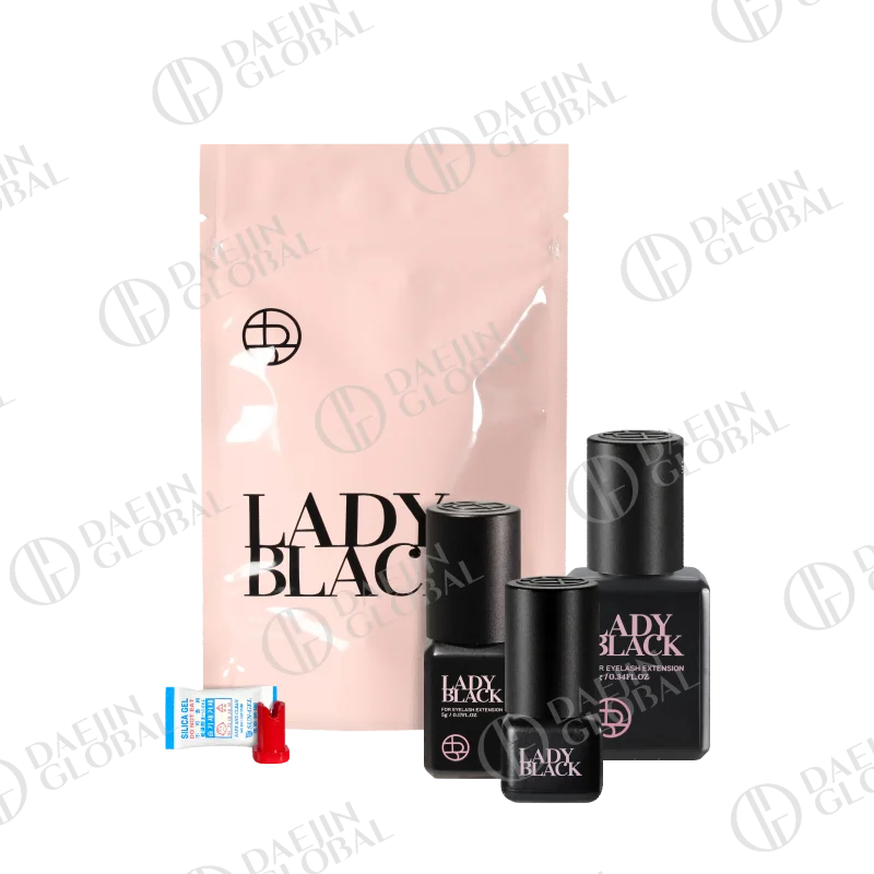 Korea Original 5ml Sky Glue Lady Black Powerful Lash Glue for Eyelash Extensions Low Irritation 1-2 Second Fast Drying Glue