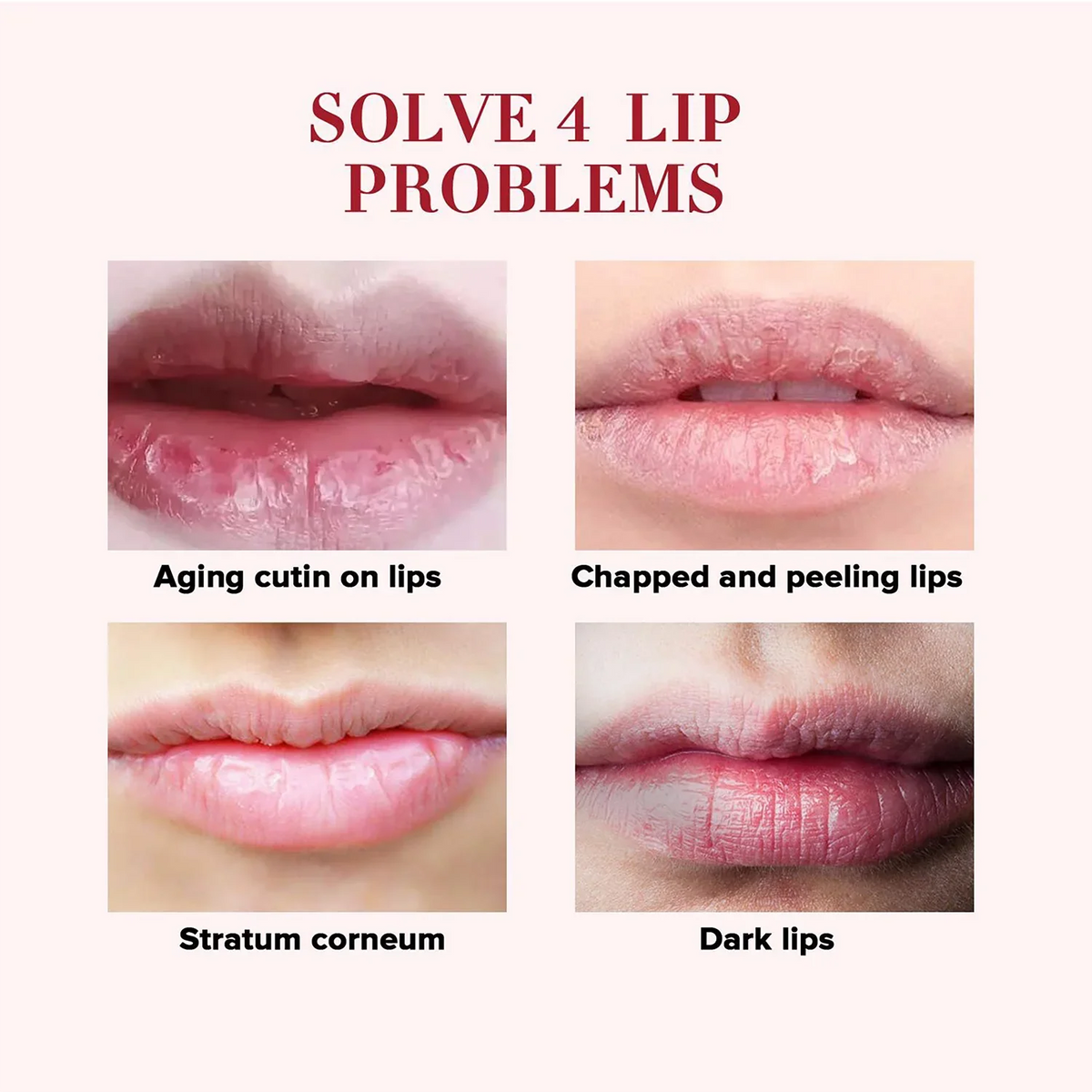 Rose Cherry Honey Peach Lipstick Moisturizing Lip Mask, Unisex Lip Oil, Nourishing Smoothing Lip Lines Lip Blam Lip Care
