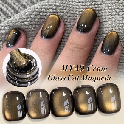 BORN PRETTY 10ml Silver Water Light Cat Magnetic Gel Nail Polish Nail Supplies Vernis Semi Permanent Gel for Fall Winter Nails