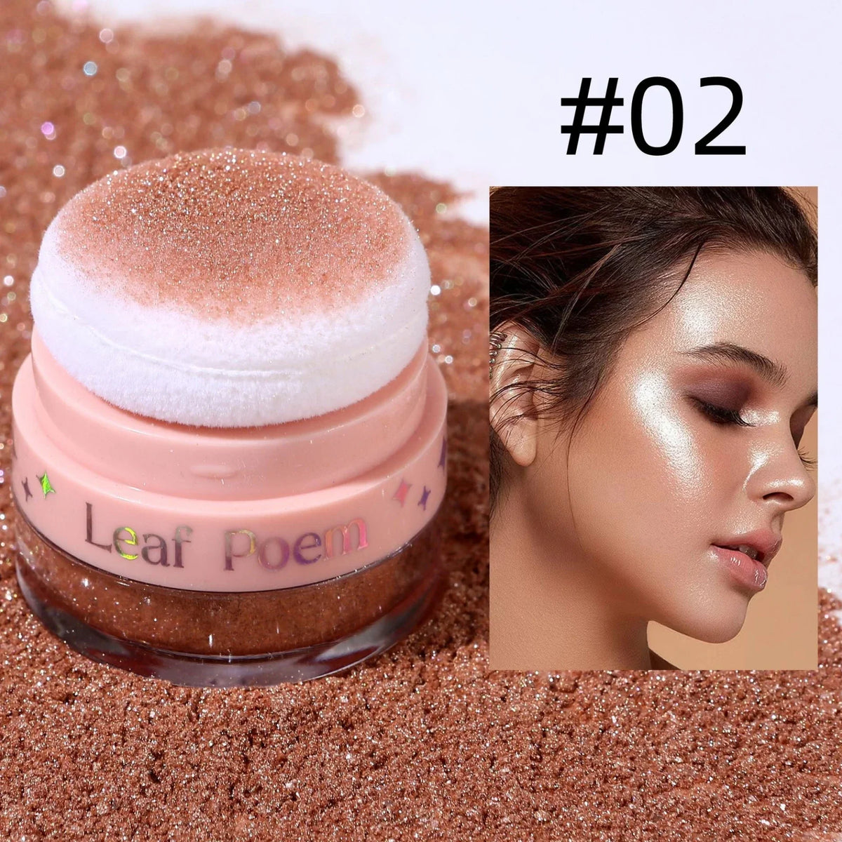 1PC Pearlescent Glitter, Fine Powder, Suitable for Hair/body/face, Highlight Powder, Blush Powder, Suitable for Music Festival