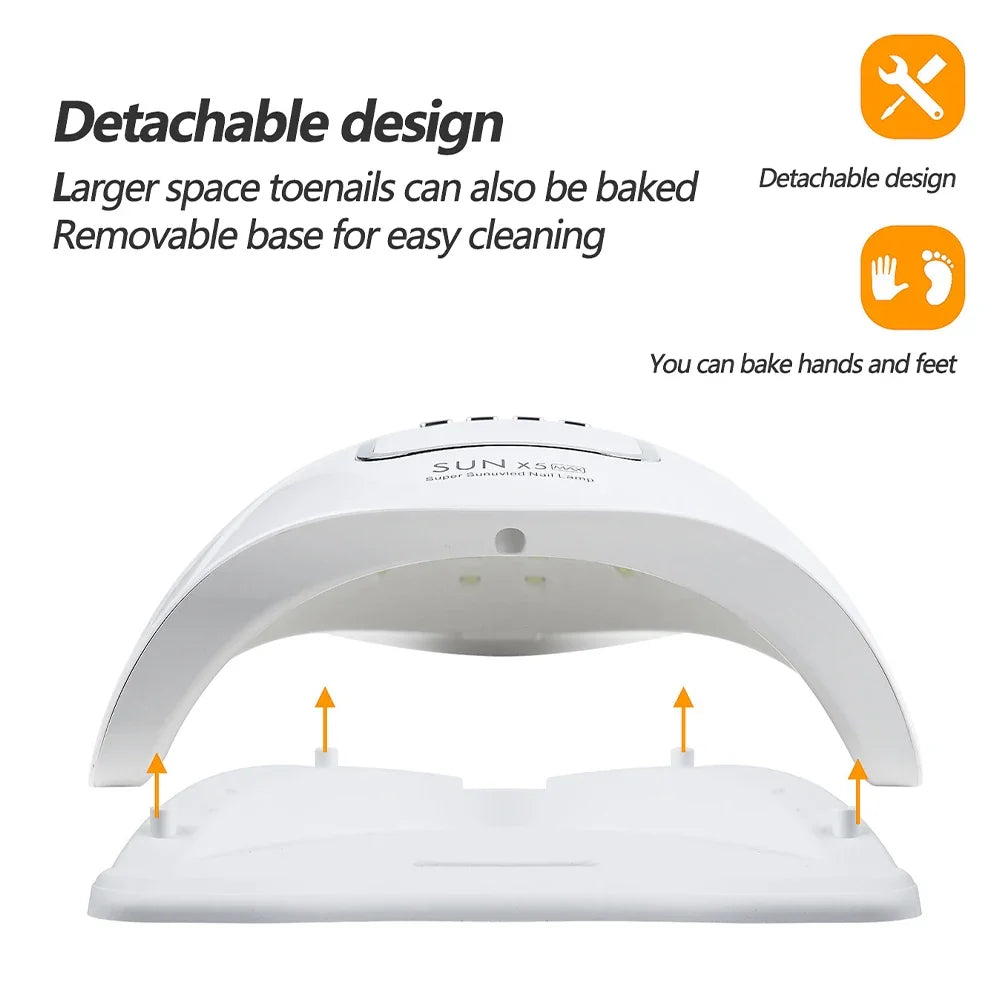 X5 MAX UV LED Nail Lamp - Professional Nail Dryer for Gel Nail Lamp Fast Curing at Home