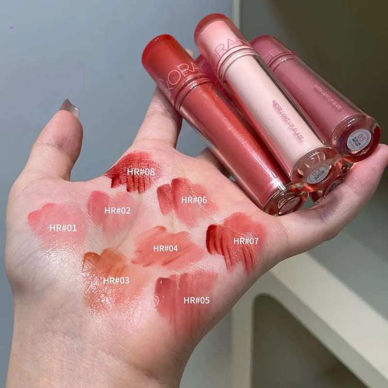 Pink Mirror Crystal Lip Gloss Makeup Water Glass Lip Glaze Plumping Waterproof Jelly Lip Tint Lipstick Moisturizing Beauty Lips