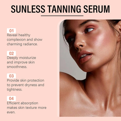 Body Facial Self Tanning Drops Natural Bronzer Liquid Prevent Sunburn Sunless Tanning Products