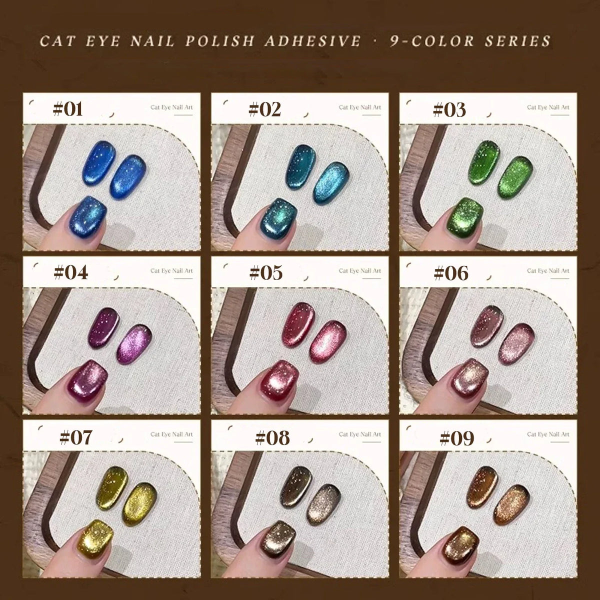 MIANEL 12ML Emperor Green Cat Eye Gel Nail Polish Whitenning Nails Green Nails Suitable For Nail Salons Nail Supplies  1-21pcs