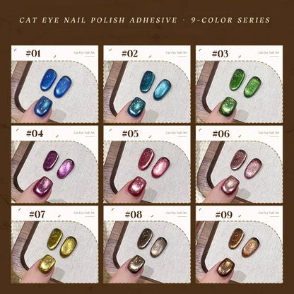 MIANEL 12ML Emperor Green Cat Eye Gel Nail Polish Whitenning Nails Green Nails Suitable For Nail Salons Nail Supplies  1-21pcs