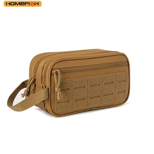 HOMEFISH Tactical Toiletry Bag For Men Hygiene Bag Tool Molle Pouches Small Dopp Kit Mens Shaving Kit Travel shower Makeup