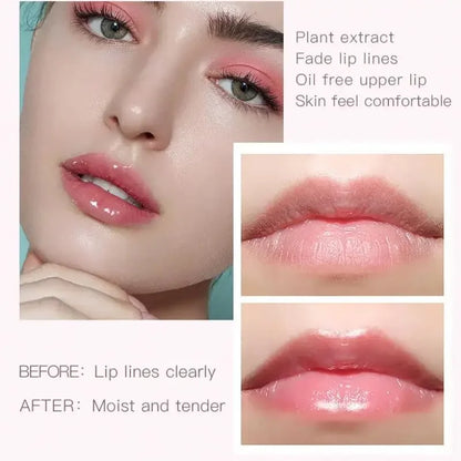 Hydrating Transparent Lip Gloss 3 Piece Set Fruit Scented Lip Oil with Avocado Strawberry and Peach for Soft Smooth Lips