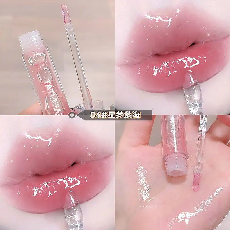 Lip Oil Uuny Transparent Water Gloss Lip Honey Female Moisturizing Lip Glaze Mirror Toot Glass Lip Gloss Student