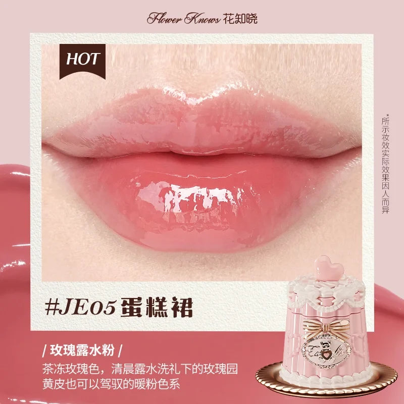 Flowerknows Strawberry Cupid Lipstick Cake Matte Velvet Lipgloss Lip Mud Makeup Korean Flower Know Lip Cream For Girls&Women