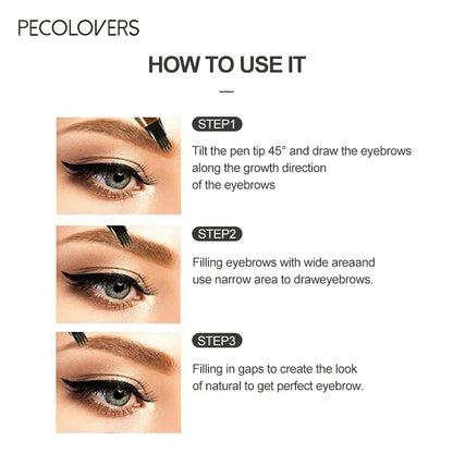 Eyebrows Pen Eyebrow Tattoo Waterproof Liquid Black Eye Brow Makeup Pencil Microblading