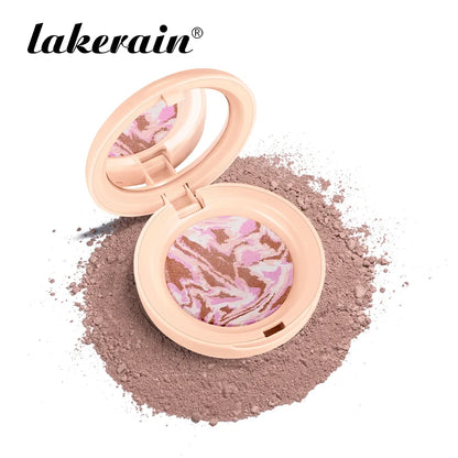 Matte Baked Color Correcting Foundation Bronzer Pressed Powder Compact Long Lasting Oil Control Loose Setting Powder Foundation