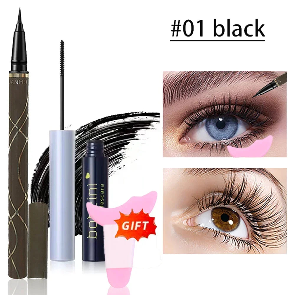 Silk Fiber Curling Mascara - Waterproof Lengthening & Volumizing