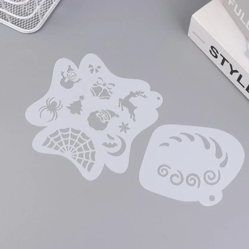 Professional Face Paint Stencils for Body Art Reusable Templates Easy to Use for Adults And Kids Party Makeup Tools