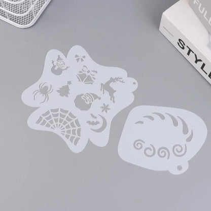Professional Face Paint Stencils for Body Art Reusable Templates Easy to Use for Adults And Kids Party Makeup Tools