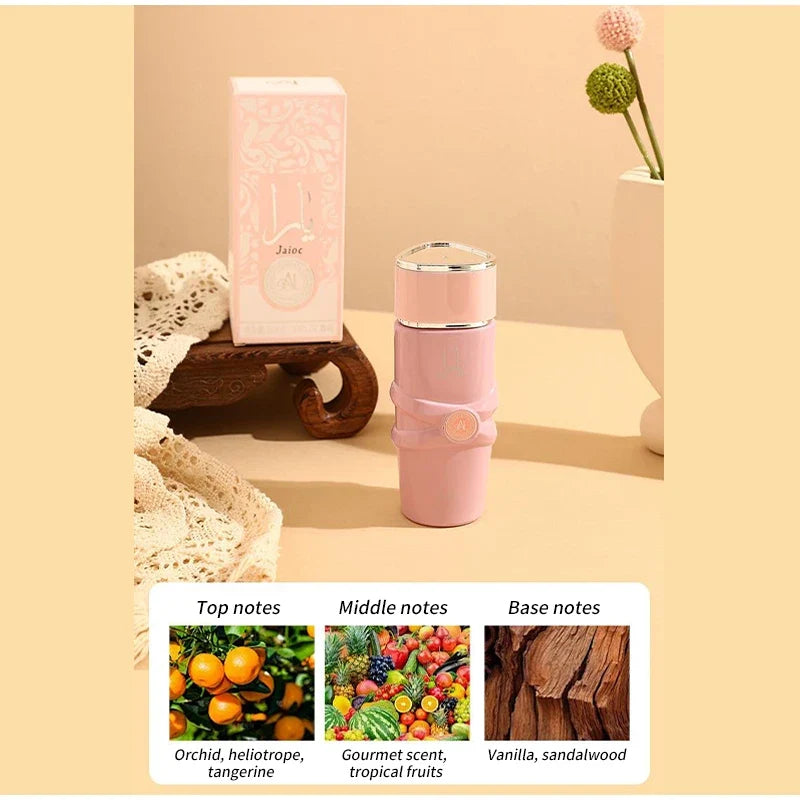 Luxury Arab Perfume,Unisex Eau De Parfum Spray,Flowers Fruits Notes Women Fragrance,Spicy Oriental Gourmand Scent,Musk Body Mist