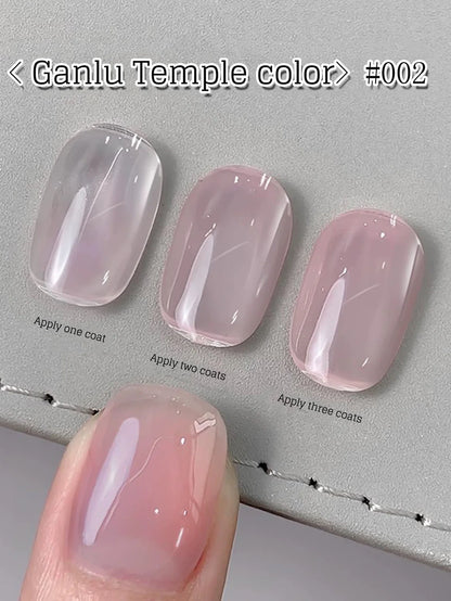 MIANEL  12ML Japanese Style Fairy Gel Nail Polish White Pink Nude Color Ice Clear Nail Polish Pink Nails Summer Nails 1-24pcs
