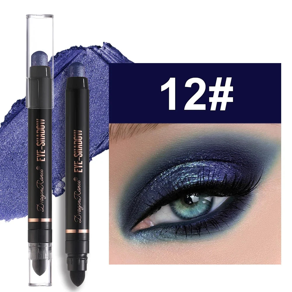 Eyeshadow Pen Pearlescent Eyeshadow Versatile One-Swipe Application Non-Smudging Waterproof Eyeshadow Highlighter Delicate Silky Smooth with Fine Shimmer Eyeshadow Liquid