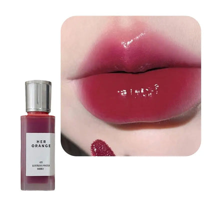 Clear Mirror Lip Gloss Water Light Lip Tint Hydrating Lipstick Glossy Shine Non Sticky Long Lasting Beauty Makeup Nude Color