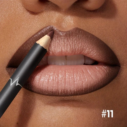 Waterproof Matte Lipliner Pencil Red Contour Tint Lipstick Long Lasting Non-stick Cup Moisturising Lips Makeup 12 Colors
