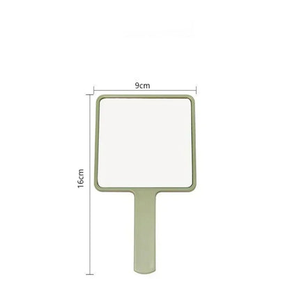 Eyelash Extension Handheld Makeup Mirror Square Makeup Vanity Mirror with Handle Hand Mirror SPA Salon Compact Mirrors