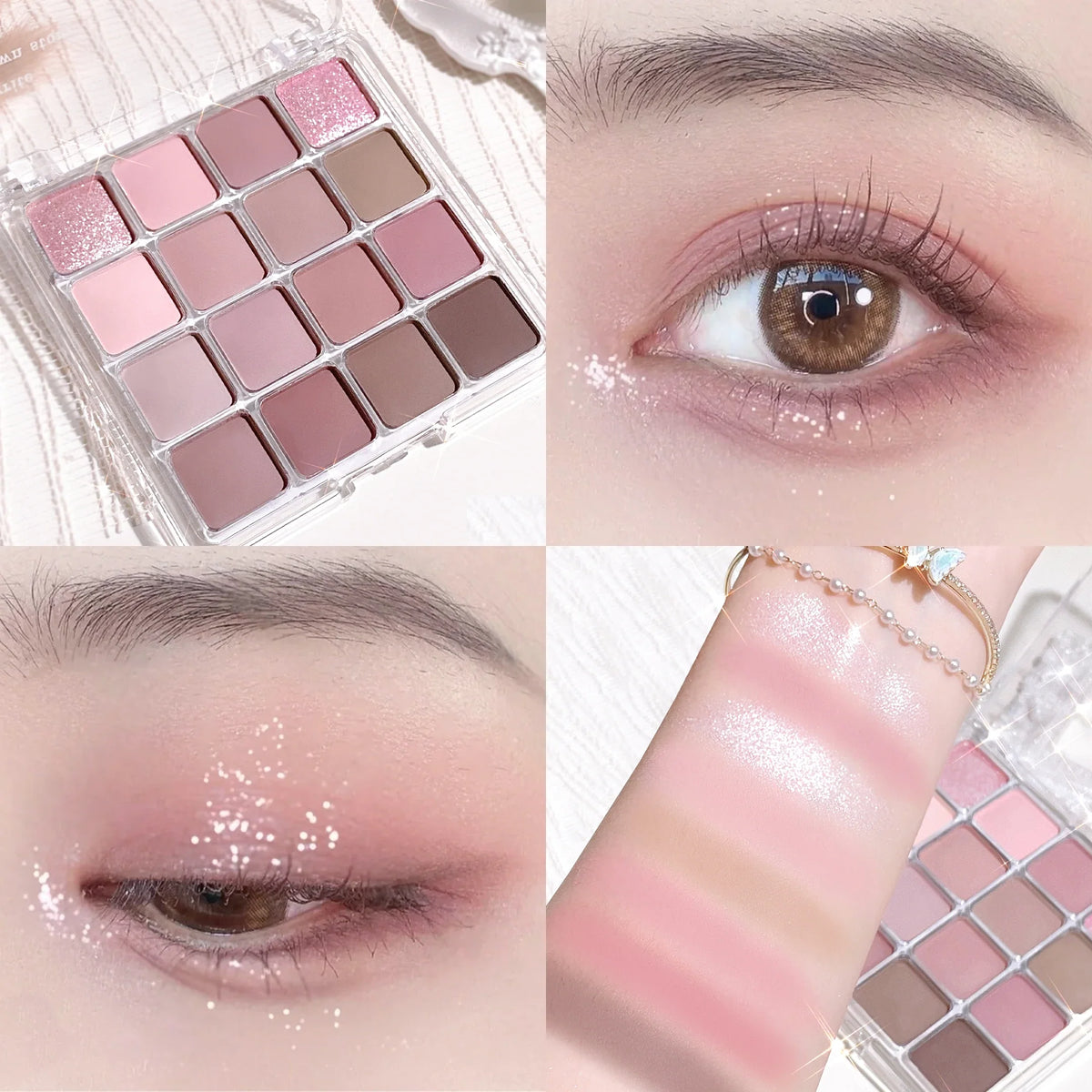 Xiaoyumi 16-Color Sunset Eyeshadow & Highlighter Palette
