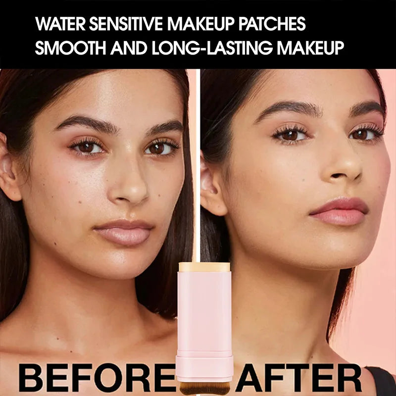 TVLV Concealing Foundation Stick with Built-In Brush - Waterproof
