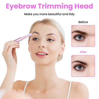 Portable Electric Eyebrow Trimmer Shaver Hair Remover Facial Shaver Pencil Hair Remover for Facial Neck Blur Lips Body Arms Legs