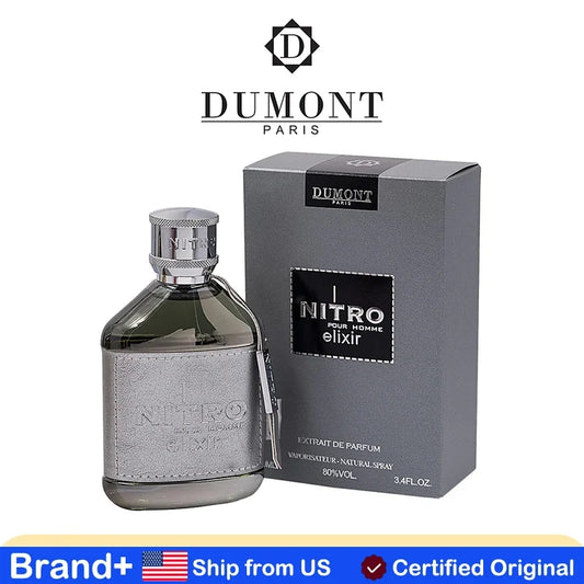 Dumont Nitro Elixir Pour Homme Extrait De Parfum for Men Long Lasting Luxury Fragrance Nitro Perfume for Men 100ML Cologne