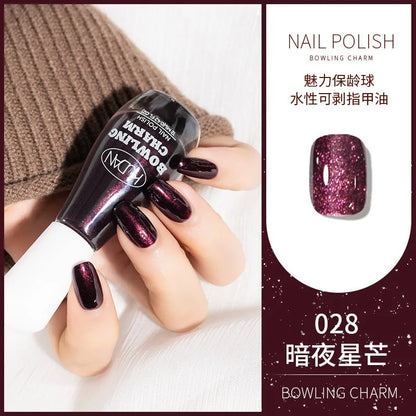 40 Colors New Nail Polish for Summer Water-based Quick Drying Tearable Nail Art Semipermanent Monochrome No Baking Lamp Varnish