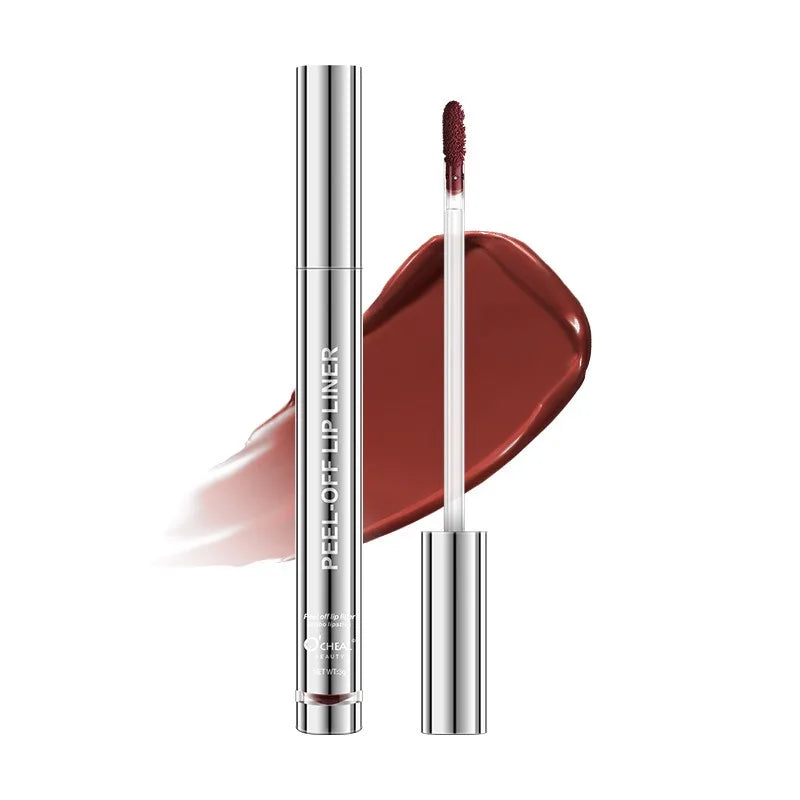 Peel Off Lip Liner Stain Kit - Long-Lasting Waterproof Matte Lip Tint Set for Women, Trend Colors, Easy to Use