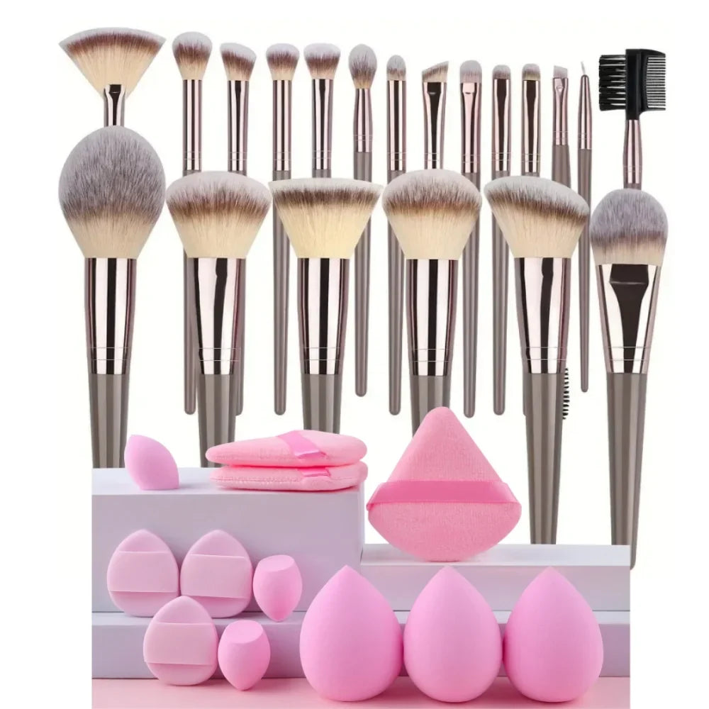 Professional 3-20PCS Makeup Brushes Set Soft Fluffy Foundation Eyeshadow Concealer Blending Blush Brush Kabuki Women Beauty Tool