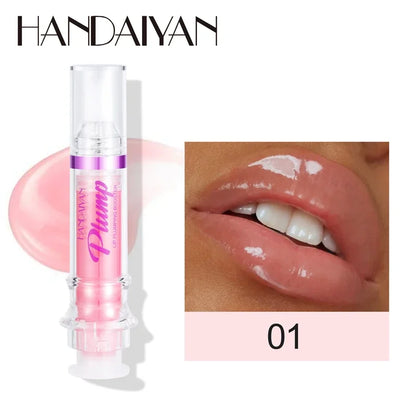 HANDAIYAN Hydrating Lip Glow Oil, Moisturizing Transparent Plumping Lip Gloss, Tinted for Lip Care and Dry Lip Hot