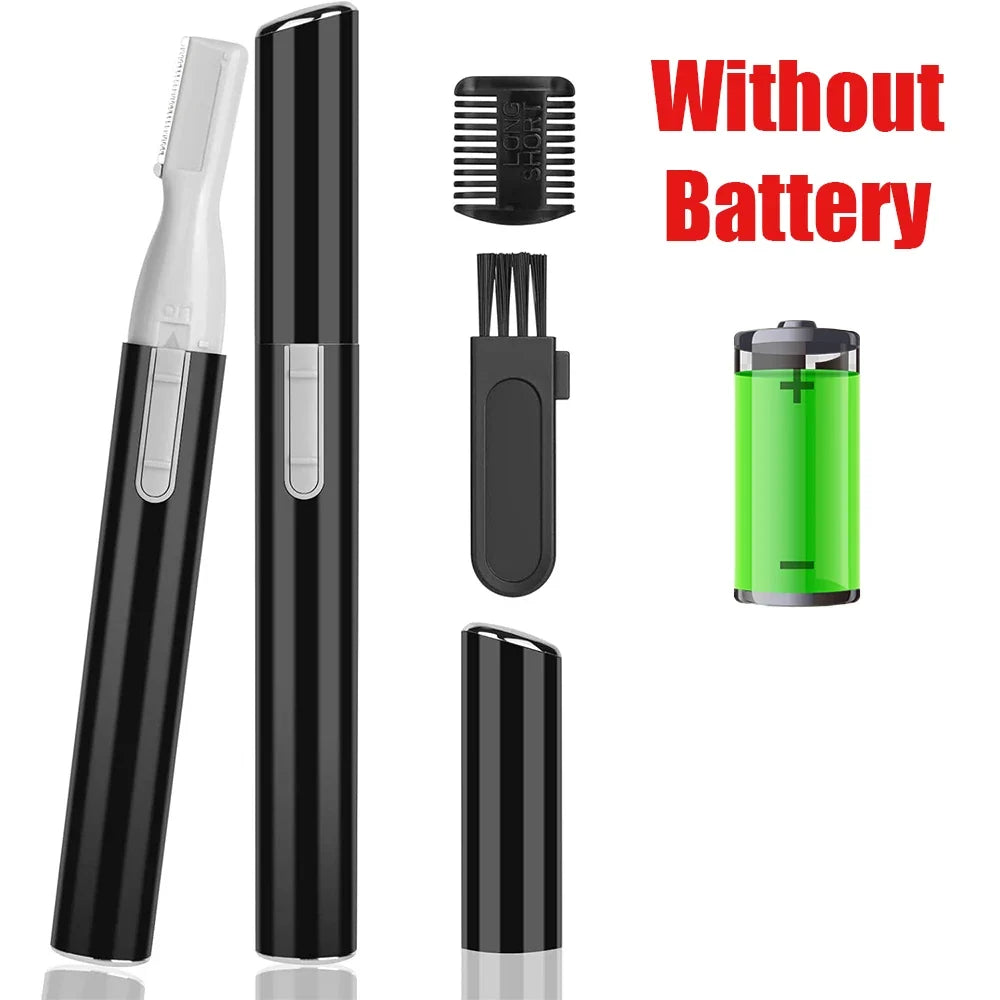 Portable Electric Eyebrow Trimmer Shaver Hair Remover Facial Shaver Pencil Hair Remover for Facial Neck Blur Lips Body Arms Legs